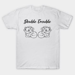 Double Trouble - Cats Lovers T-Shirt